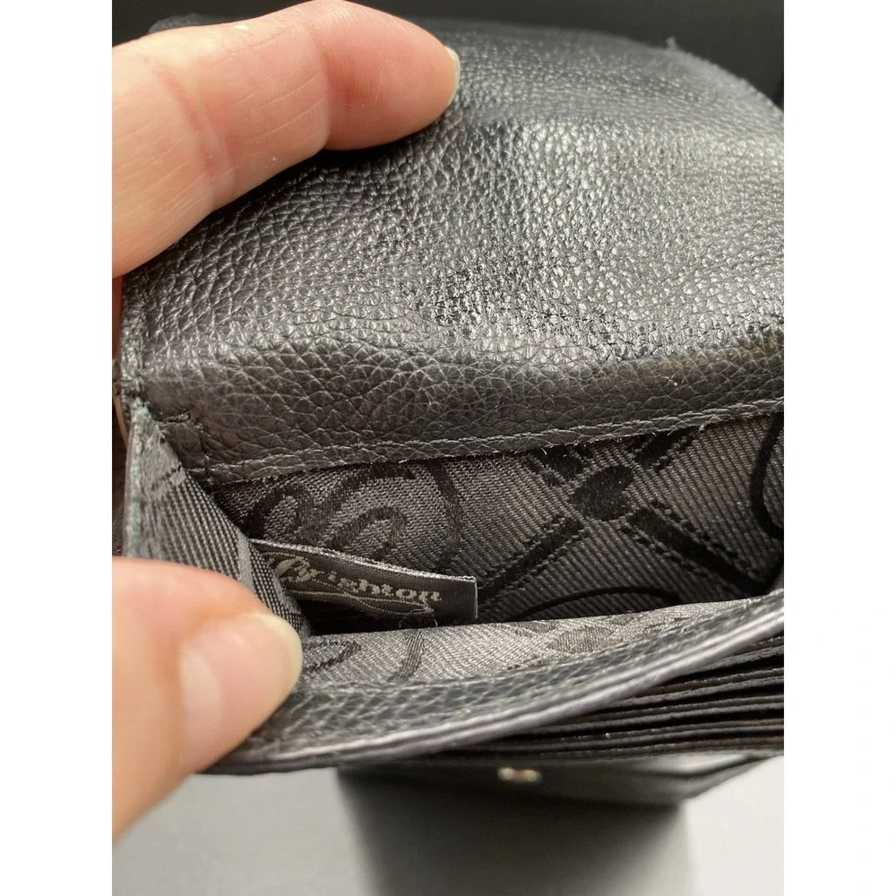 Brighton Pretty Tough Phone Organizer Black Leather.